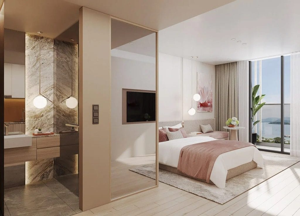 Giải mã Sức hấp dẫn của Loại hình Căn hộ Dịch vụ/Studio tại Sun Bắc Ninh 3 Phối cảnh nội thất căn hộ Studio