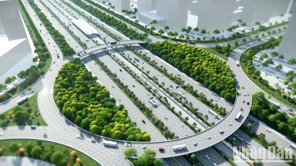 Đoạn tuyến xây dựng mới dài 7km, rộng 120m, điểm đầu tiếp giáp Bắc Ninh, điểm cuối tại vị trí nút giao đường cao tốc Hà Nội-Lạng Sơn và Hà Nội-Thái Nguyên/Vành đai 3. Đoạn tuyến xây dựng mới dài 7km, rộng 120m, điểm đầu tiếp giáp Bắc Ninh, điểm cuối tại vị trí nút giao đường cao tốc Hà Nội-Lạng Sơn và Hà Nội-Thái Nguyên/Vành đai 3.